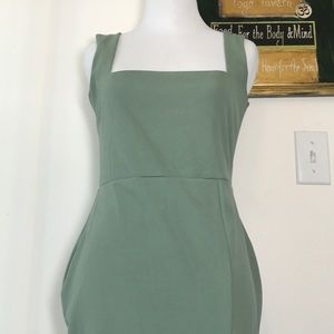 Nasty gal collection mint thigh slit dress